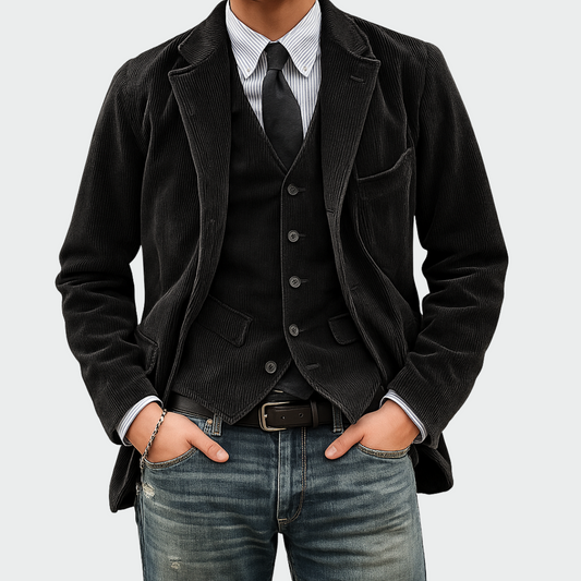 Tailored Notch Lapel Blazer Coat