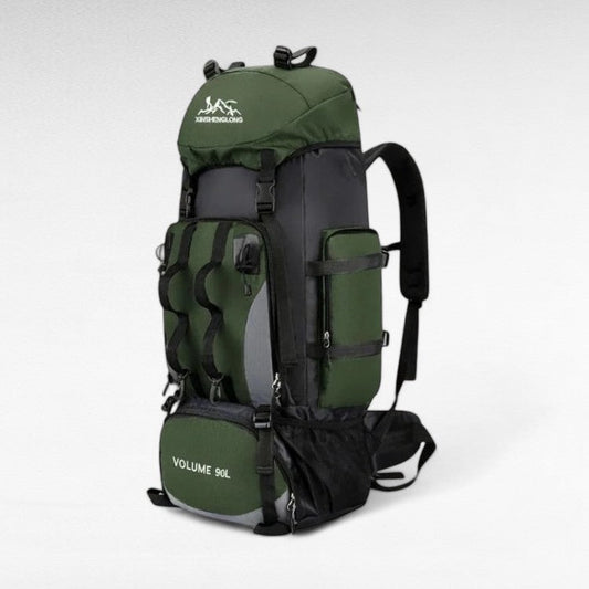 90L Waterproof Hiking Backpack With Waist Belt