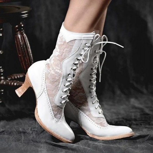 Vintage Side-Zip Ankle Boots