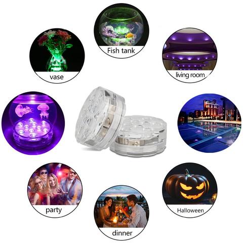 Submersible LED Pool and Pond Lights With Remote
