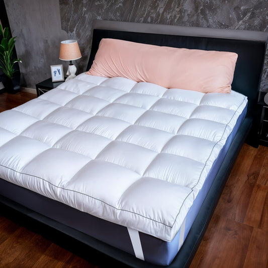 Plush Fitted Mattress Topper With Deep Pockets