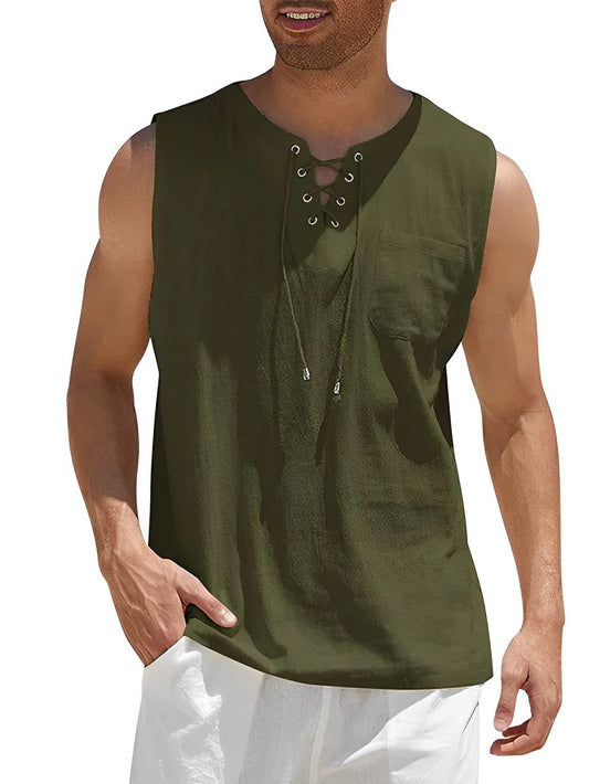 Loose Fit V-Neck Tank Top