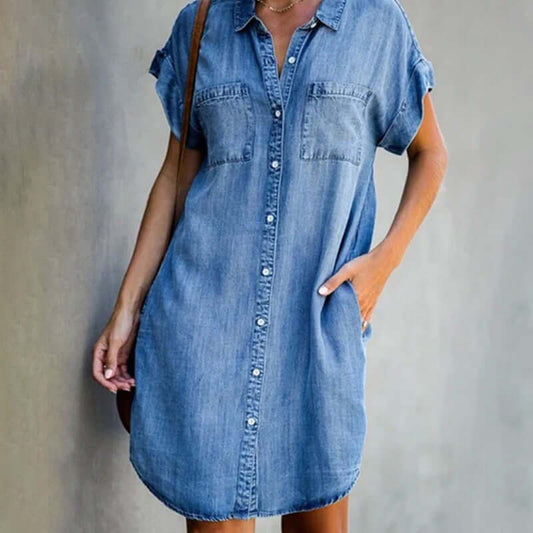 Malou Denim Midi Dress