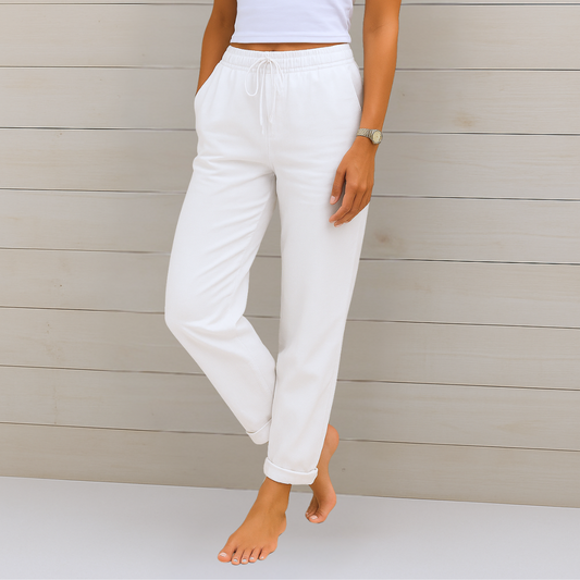 Breathable Elastic Waist Trousers
