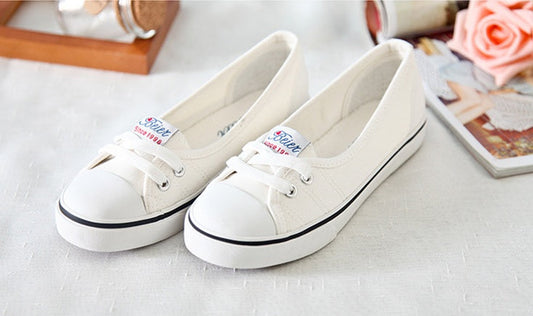 Breathable Canvas Flat Slip-On Shoes