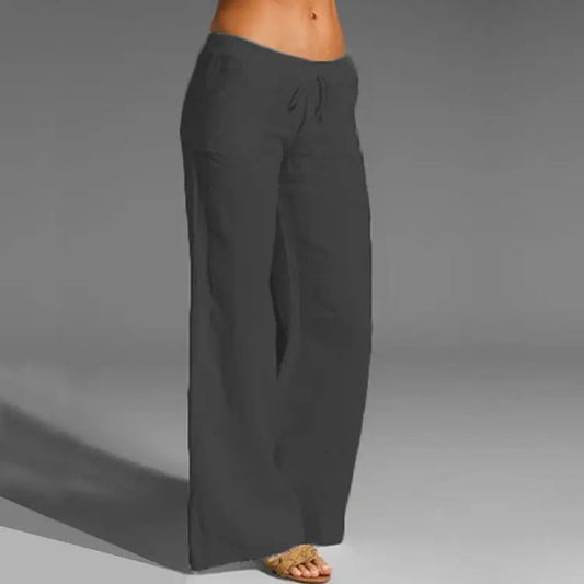 Breathable Wide-Leg Pants for Women