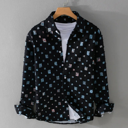 Raw Frayed Hem Denim Overshirt