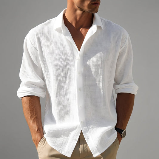 Lightweight Woven Button Down Shirt