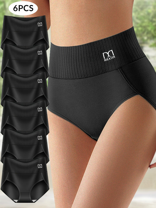Women's High-Waist Shaping Briefs — 6-Pack