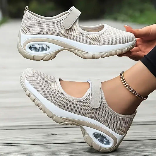 Knit Orthopedic Sneakers with Heel Lift Support
