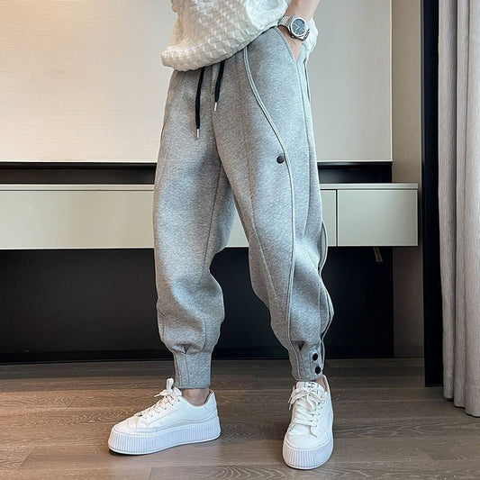 Velvet-Touch Tapered Cuffed Joggers