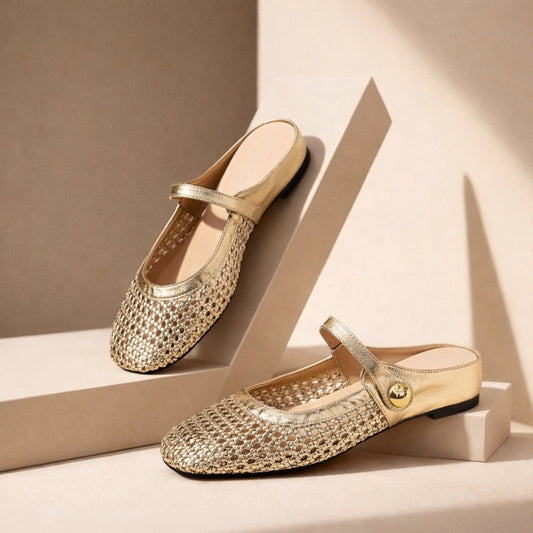 Women's Tressa Orthopedic Woven Mule Flats