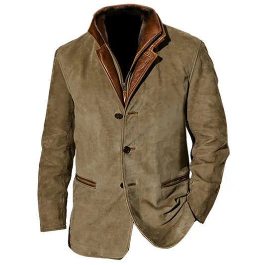 Men's Blazer Jacket With Lapel Collar Smart Casual Fit