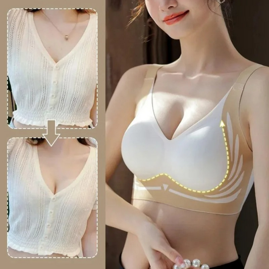 Smoothing Wide Band Wireless Lift Bra