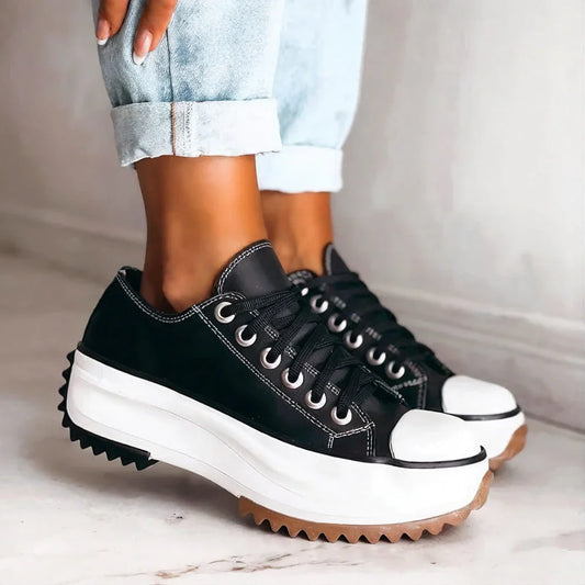 Orthopedic Canvas Sneakers with Cushioned Support