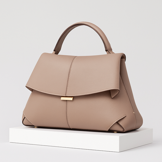 Compact Quality Leather Handbag With Refined Finish