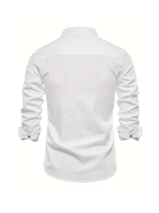 Tailored Button Front Long Sleeve Shirt
