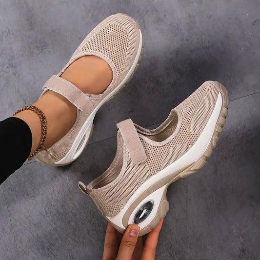 Knit Orthopedic Sneakers with Heel Lift Support