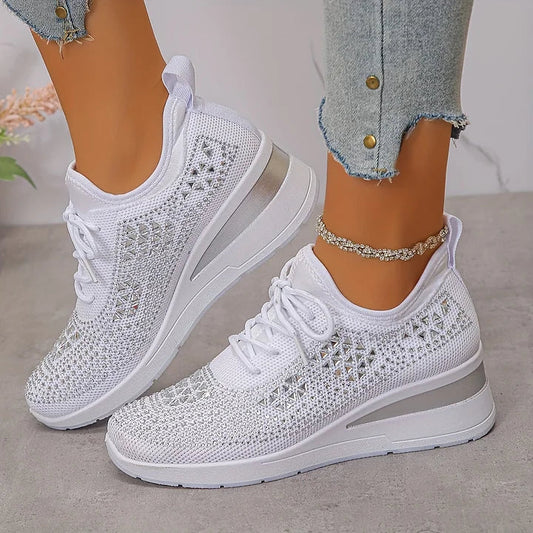 Rhinestone Detail Orthopedic Support Sneakers