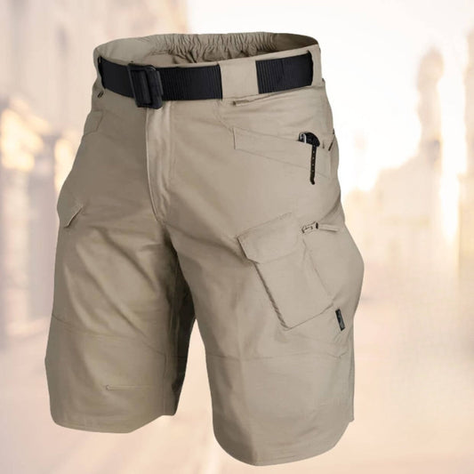 Tactical Cargo Shorts with Adjustable Waist Belt