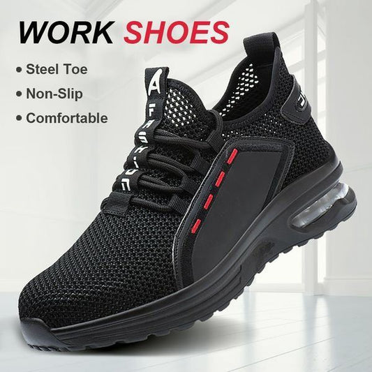 Lightweight Steel Toe Safety Sneakers With Breathable Mesh