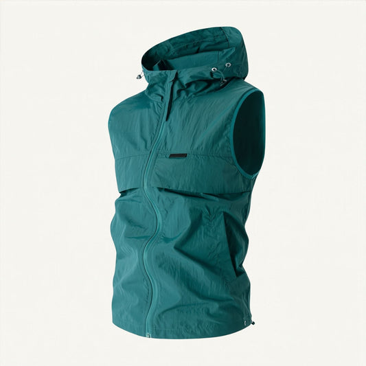 Lightweight Windproof Hooded Gilet