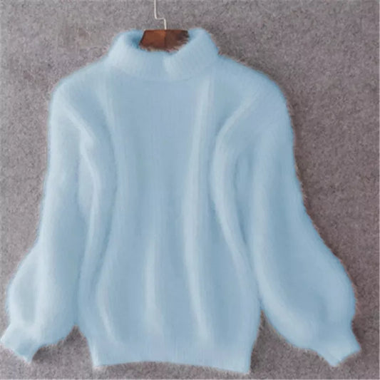 Diamond Knit Cashmere Crewneck Sweater