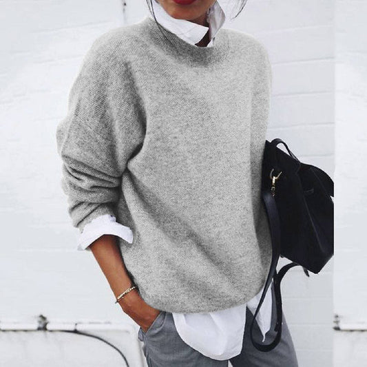Women's Classic Crew Neck Cashmere Pullover