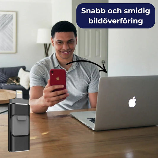 4 in 1 Photo Backup USB Flash Drive