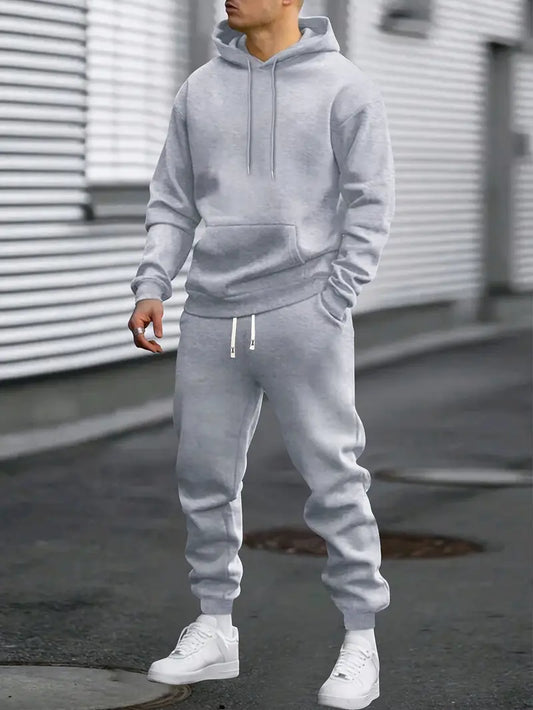 Men's Tracksuit Hoodie and Joggers Set for Gym and Casual