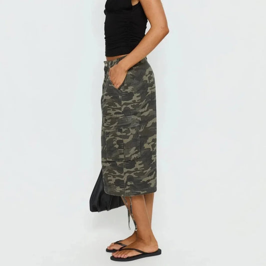 Longline Camo Cargo Shorts