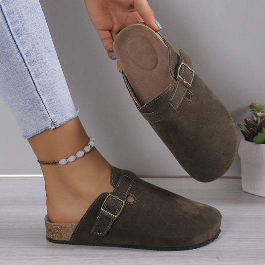 Unisex PU Leather Slide Sandals