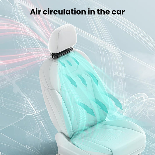 Bladeless USB Car Headrest Fan With 3 Speeds