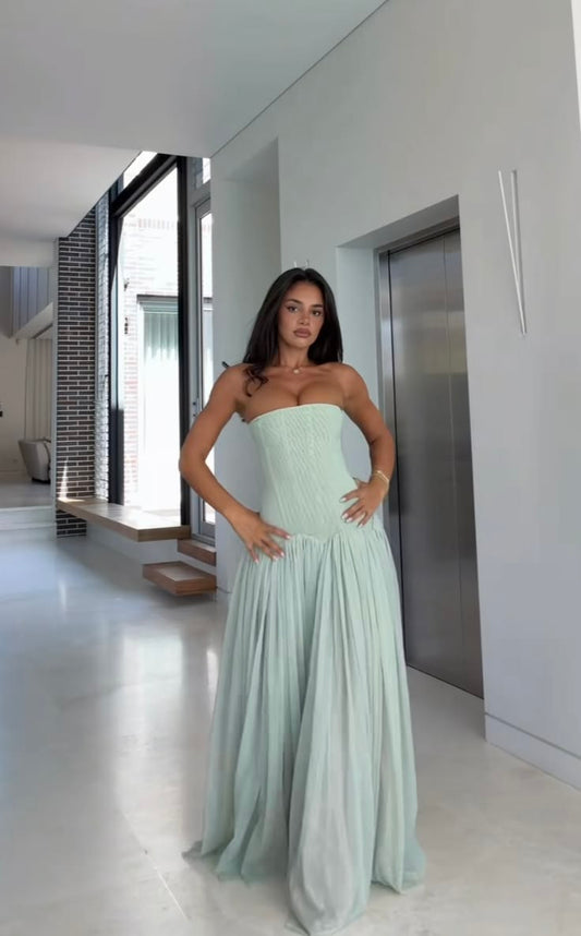 Corset Bodice Maxi Dress