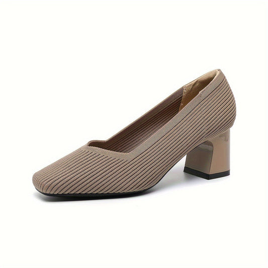 Refined Orthopaedic Block Heel Pumps