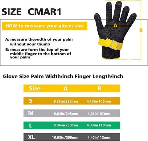 Stainless Steel Mesh Cut-Resistant Glove