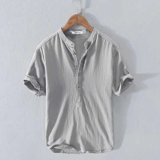 Summer Weight Woven Button Down Shirt