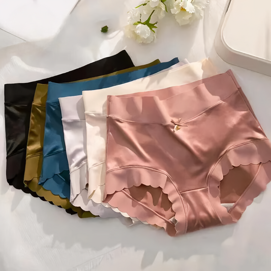 Seamless Satin Soft Lingerie Set (5 Pieces)