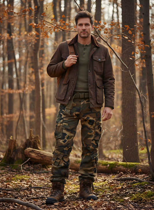 Camouflage Multi Pocket Cargo Trousers