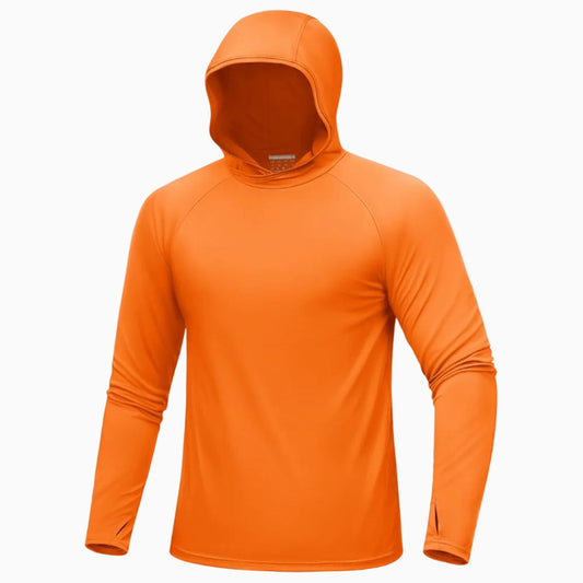 Men's UPF 50+ Sun Hoodie With Thumb Loop Cuffs