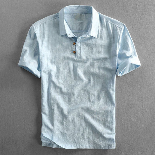 Short Sleeve Button Polo Shirt