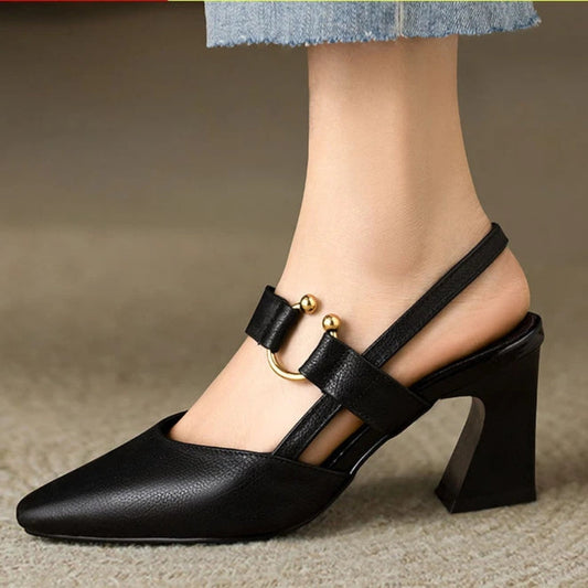 Orthopaedic Comfort Heels With Cushioned Footbed