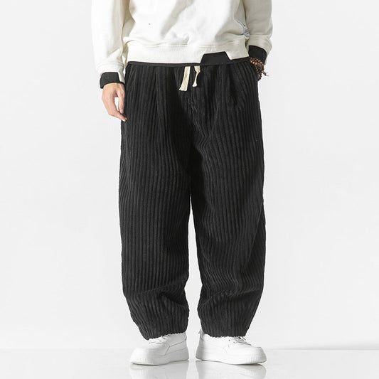 Hiro Minimalist Japanese Style Corduroy Pants