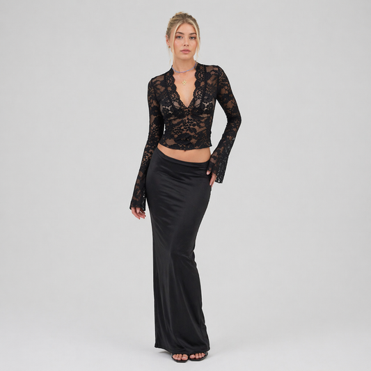 Sheer Floral Lightweight Top for Women