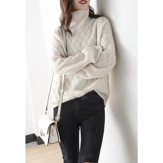 Cozy Ribbed Turtleneck Autumn Sweater
