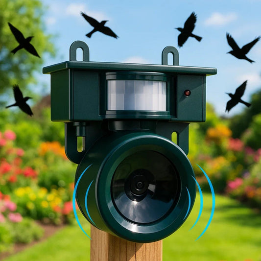Solar Motion Sensor Ultrasonic Bird Repeller