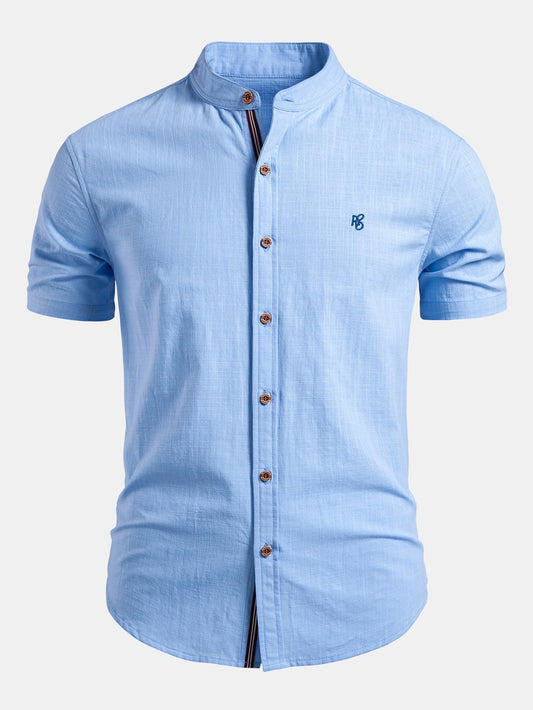 Men's Structured Stand Collar Shirt