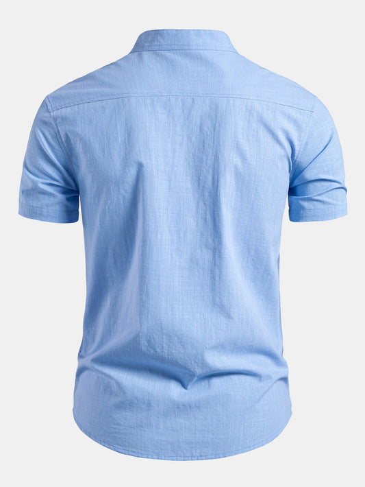 Men's Structured Stand Collar Shirt