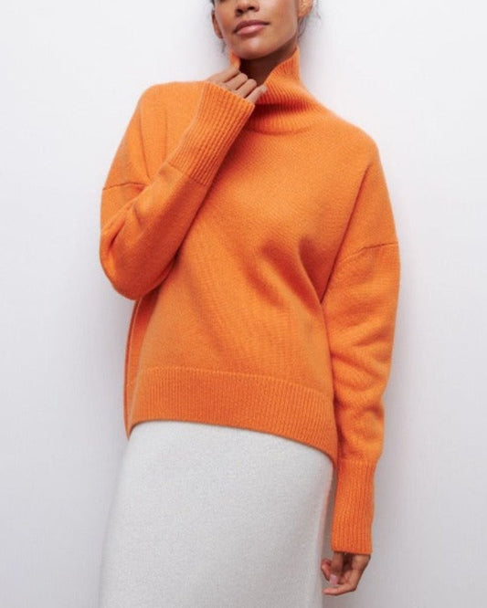 Oversized Premium Soft Knit Turtleneck Sweater