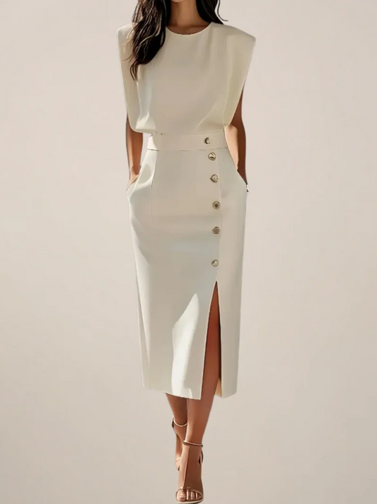 Side Slit Summer Midi Dress